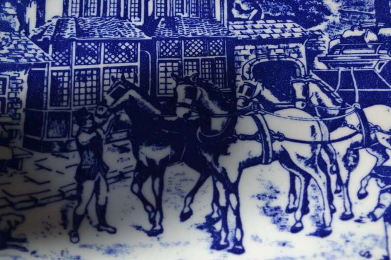 Constantia Fine China  Blue and White Plates - 3 Pieces