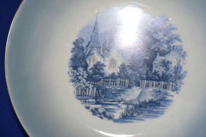 Assorted Blue and White Items - Various Makers - 4 Pieces