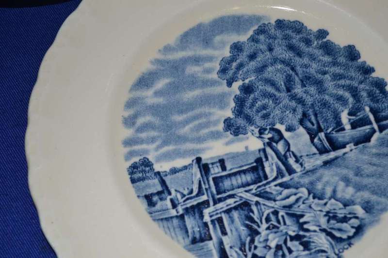 Assorted Blue and White Items - Various Makers - 4 Pieces