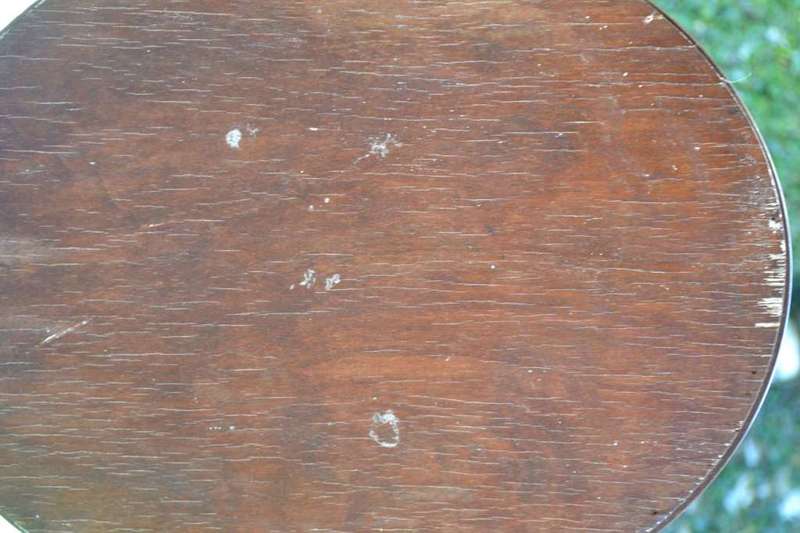 Antique  Oval Dressing Table Mirror on Barley Twist Stand