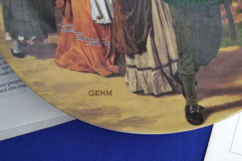 Konigszelt Bayern Die Goudene Gans (The Golden Goose) Plate with COA