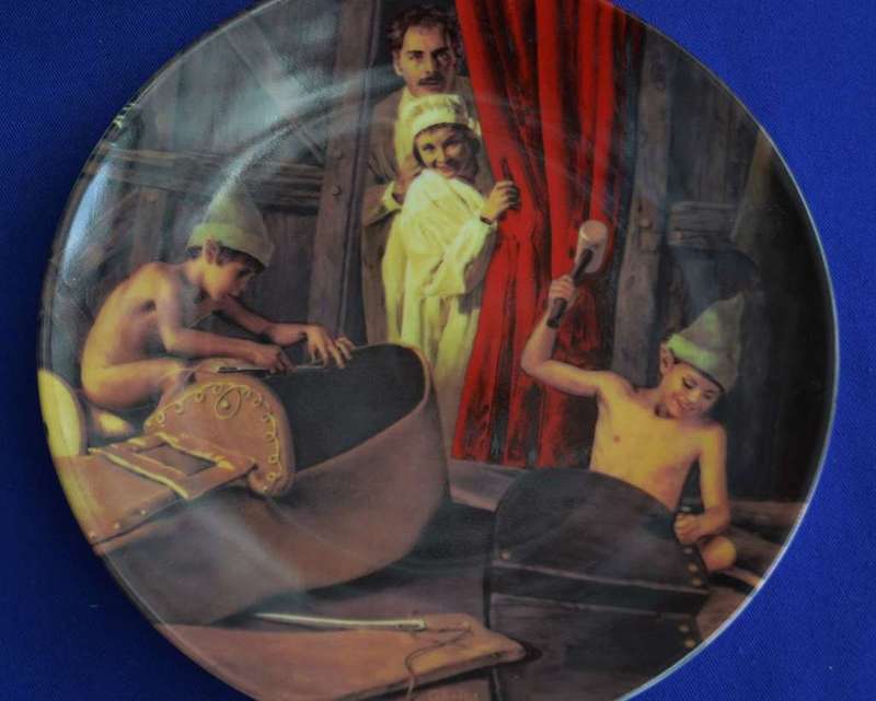 Konigszelt Bayern Der Schunmacher und de Heinzelmanchen Collectors Plate with COA