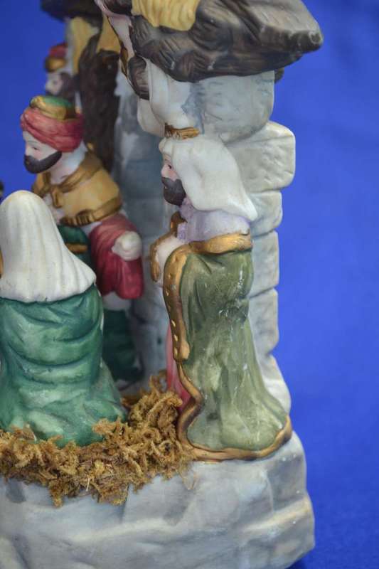 Vintage Musical Nativity Scene Christmas Ornament