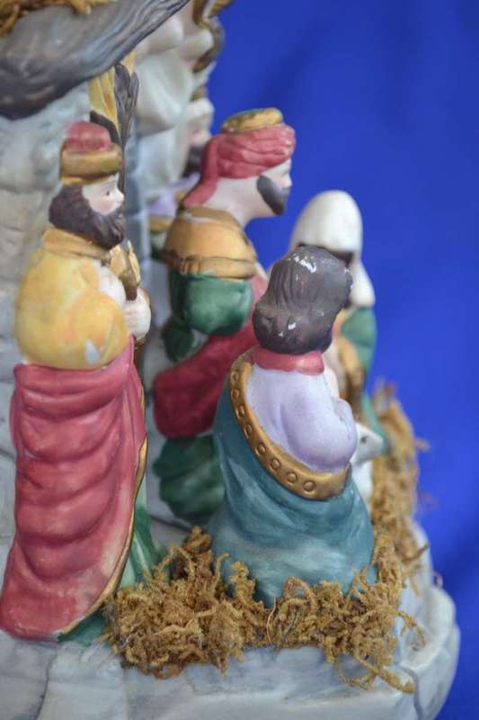 Vintage Musical Nativity Scene Christmas Ornament