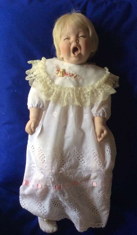 Donna Rubert porcelain Baby Doll  `Drowsy Baby` - 1994