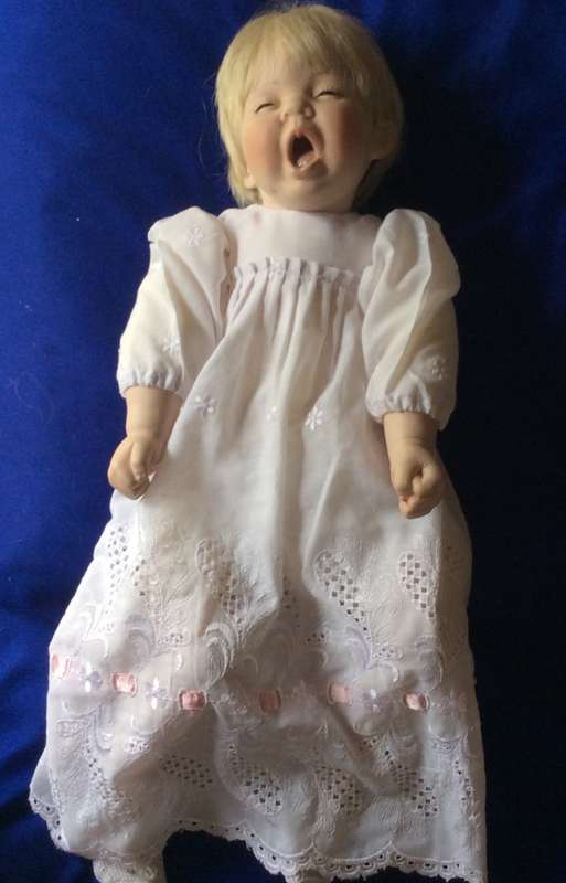 Donna Rubert porcelain Baby Doll  `Drowsy Baby` - 1994