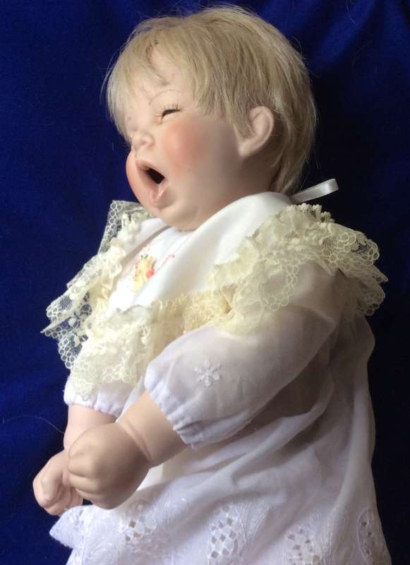 Donna Rubert porcelain Baby Doll  `Drowsy Baby` - 1994