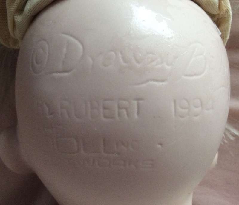 Donna Rubert porcelain Baby Doll  `Drowsy Baby` - 1994