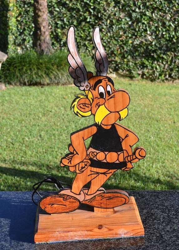 Unique Asterix Wooden Night Light