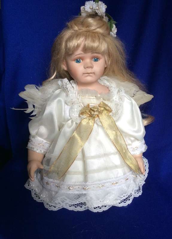 Porcelain Angel Display Doll