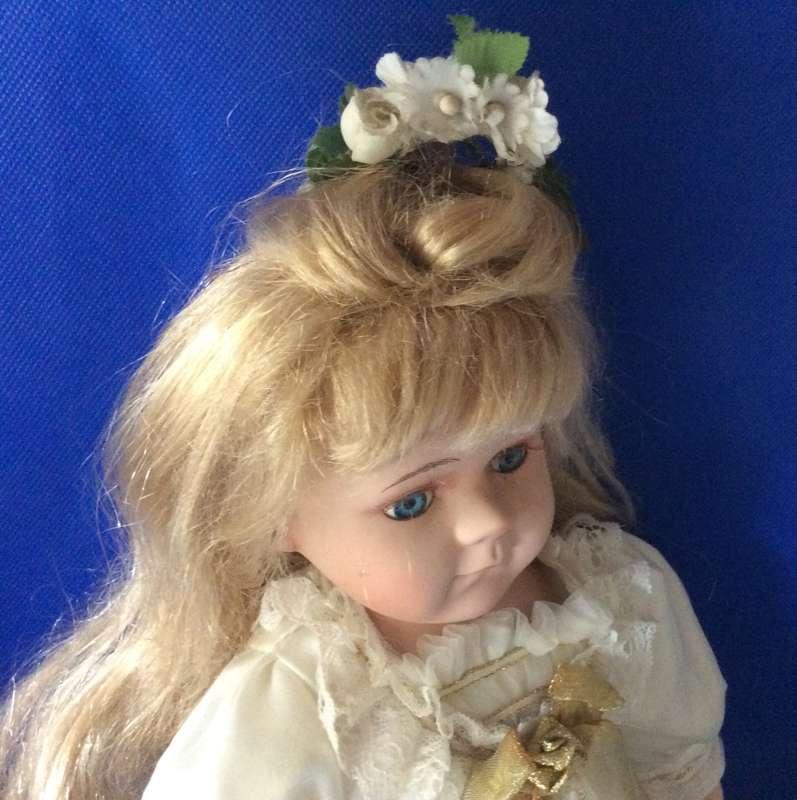 Porcelain Angel Display Doll
