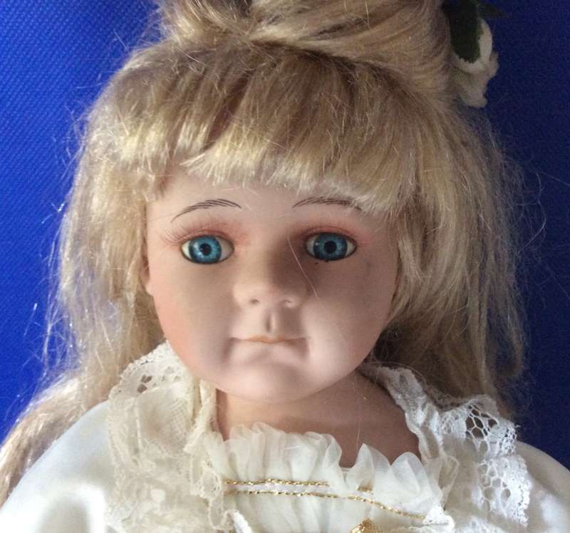 Porcelain Angel Display Doll
