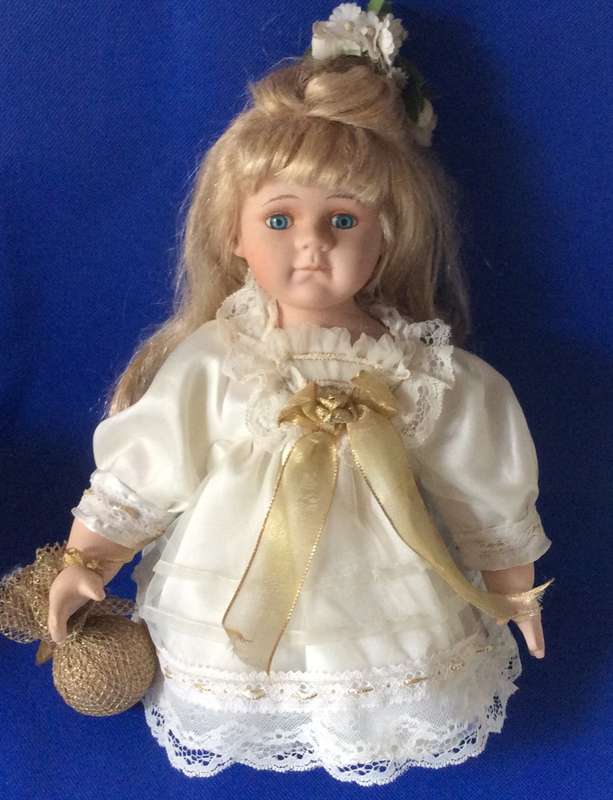 Porcelain Angel Display Doll