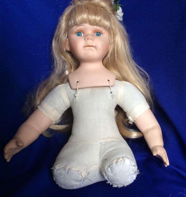 Porcelain Angel Display Doll