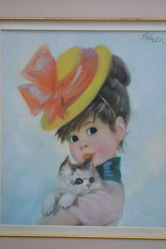 John Stevens Vintage Print Harriet Framed behind Glass