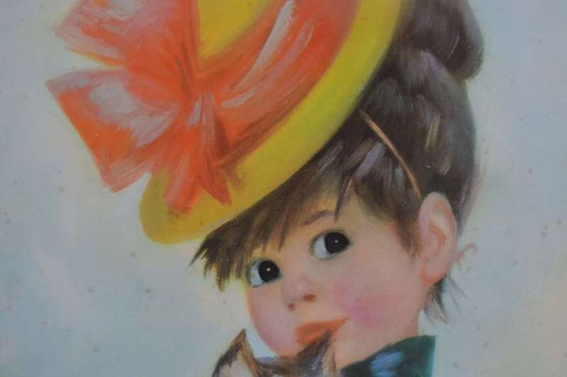 John Stevens Vintage Print Harriet Framed behind Glass