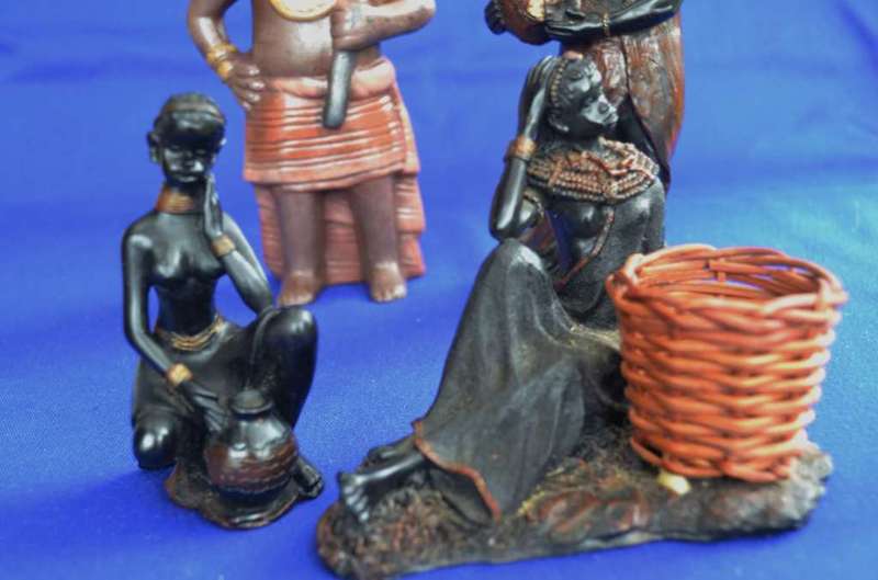Selection of African Style Figurines - 4 Pieces