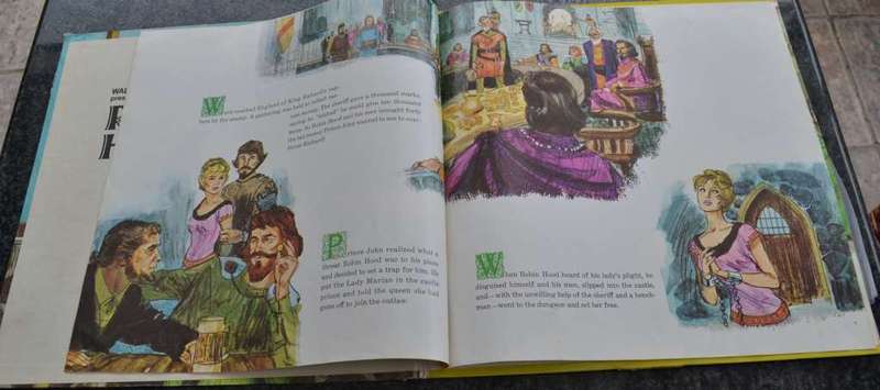 Various Vintage Vinyl Record  and Book Children`s stories -Disneyland