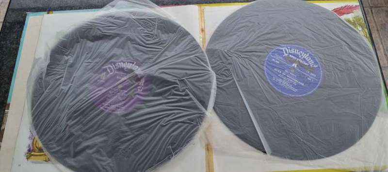 Various Vintage Vinyl Record  and Book Children`s stories -Disneyland