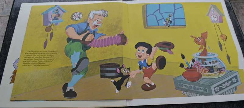 Various Vintage Vinyl Record  and Book Children`s stories -Disneyland