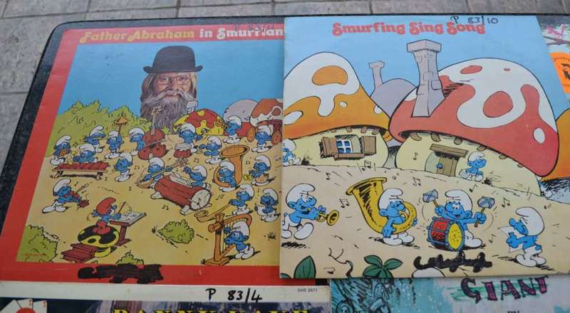Assorted Vintage Children`s Vinyl Records
