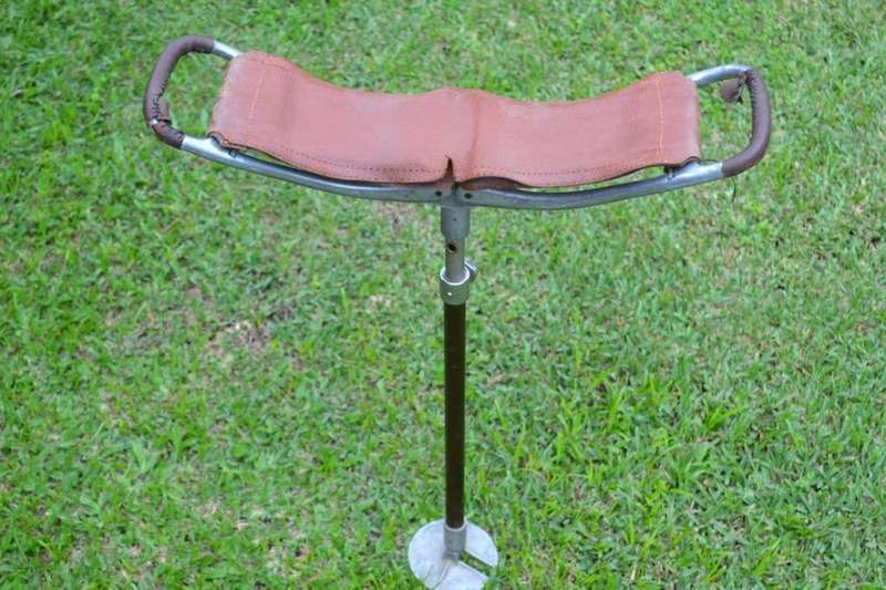 Vintage Shooting / Walking Stick with Fold Out Seat - Made in England