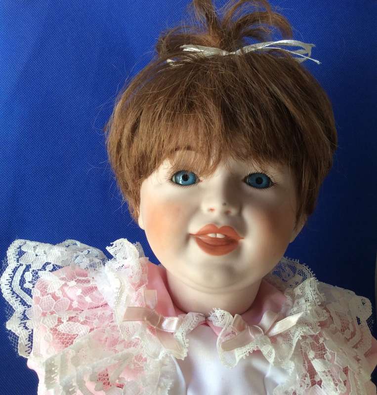 Vintage Full Porcelain Body Baby Doll - 1989