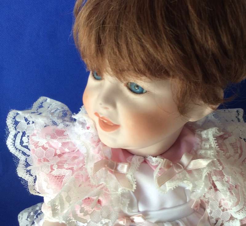 Vintage Full Porcelain Body Baby Doll - 1989