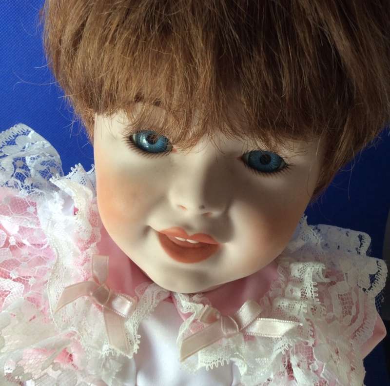 Vintage Full Porcelain Body Baby Doll - 1989