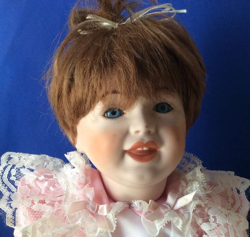 Vintage Full Porcelain Body Baby Doll - 1989