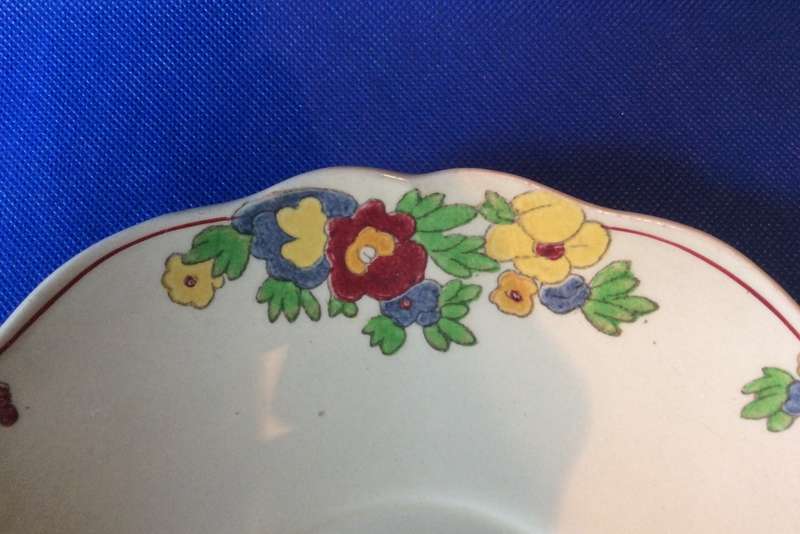 Royal Doulton Art Deco Minden Cake Plate plus 2 Old Foley Chintz Pin Dishes