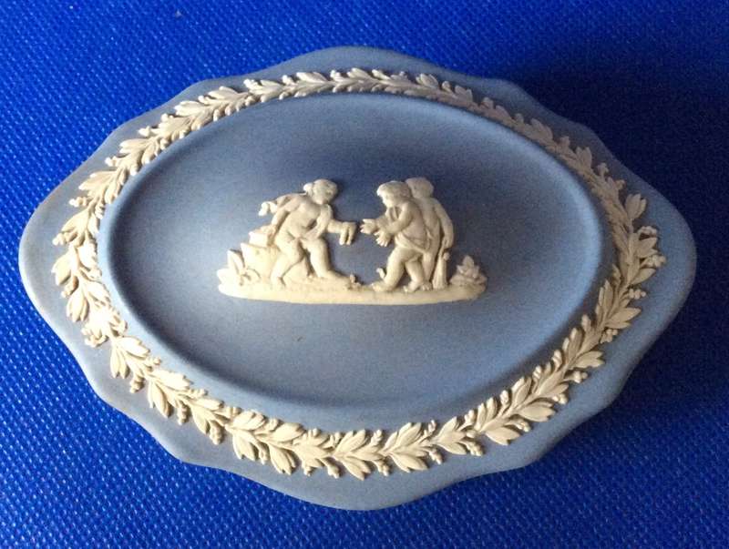 Wedgwood Jasperware Trinket Dish with Lid - Boxed