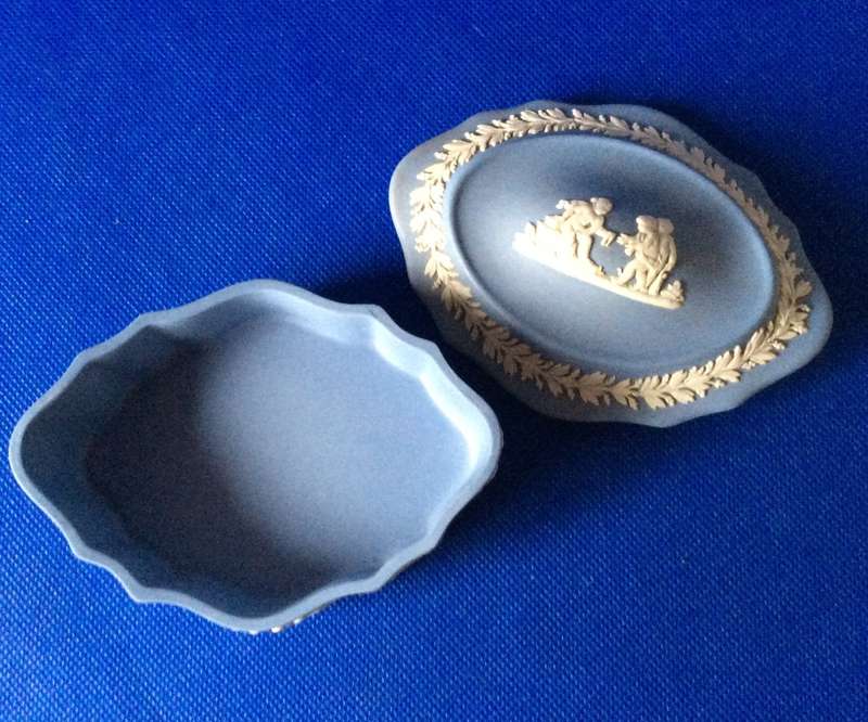 Wedgwood Jasperware Trinket Dish with Lid - Boxed