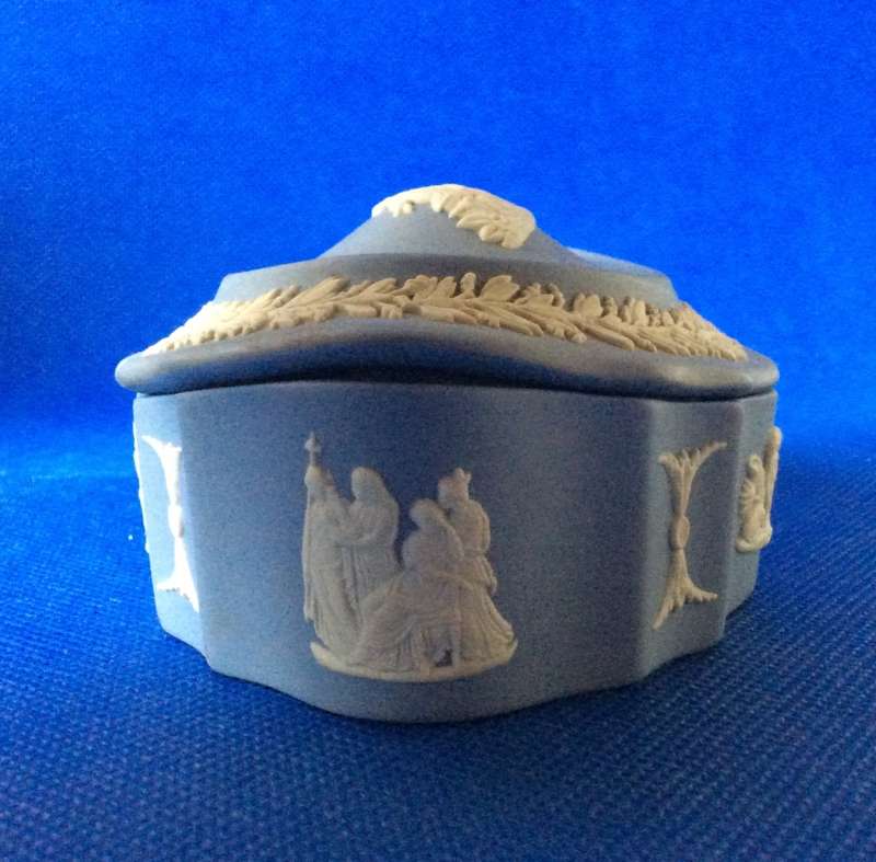 Wedgwood Jasperware Trinket Dish with Lid - Boxed