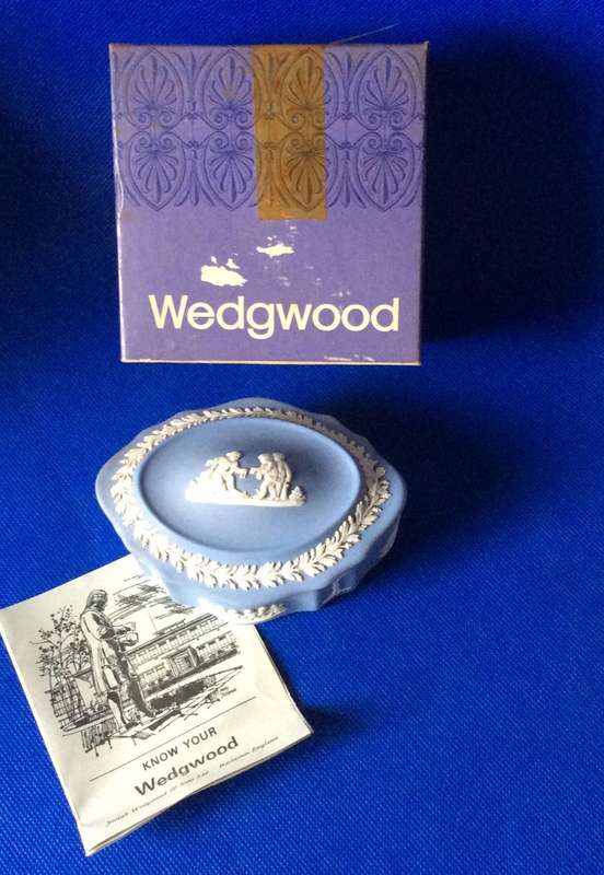 Wedgwood Jasperware Trinket Dish with Lid - Boxed