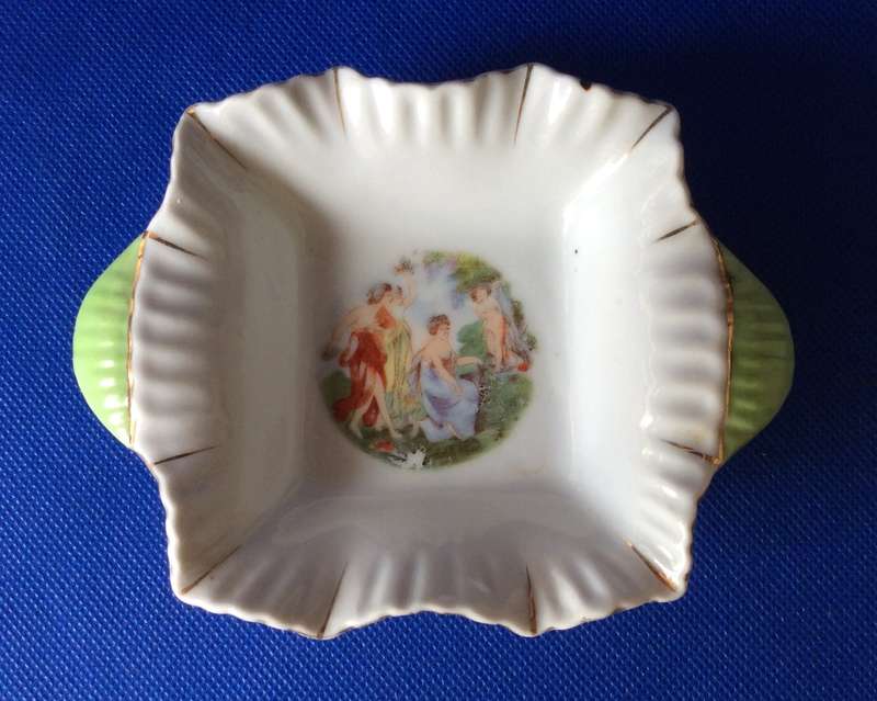 Porcelain Souvenir Plates and Small Bowl