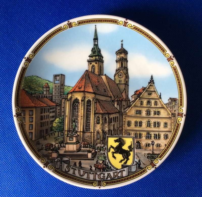 Porcelain Souvenir Plates and Small Bowl