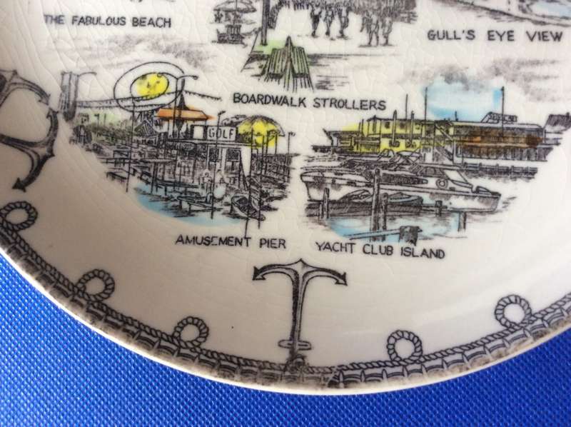 Porcelain Souvenir Plates and Small Bowl