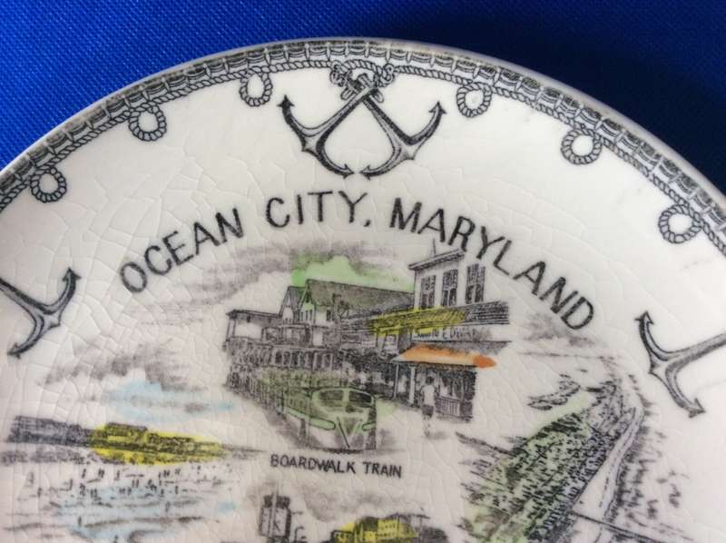 Porcelain Souvenir Plates and Small Bowl