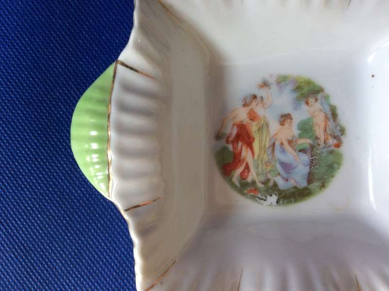 Porcelain Souvenir Plates and Small Bowl
