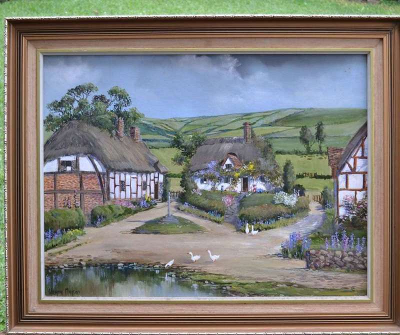 Wendy Mills Oil on Board, Signed and dated 1997- Framed
