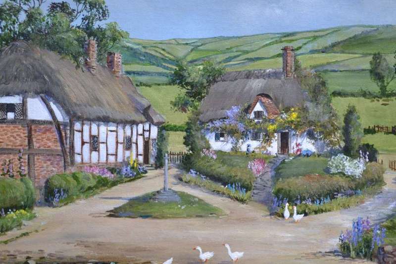Wendy Mills Oil on Board, Signed and dated 1997- Framed