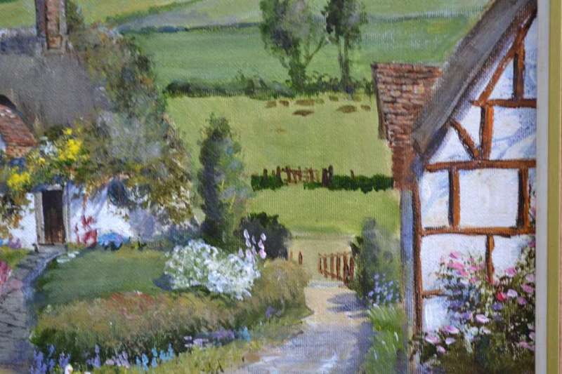 Wendy Mills Oil on Board, Signed and dated 1997- Framed
