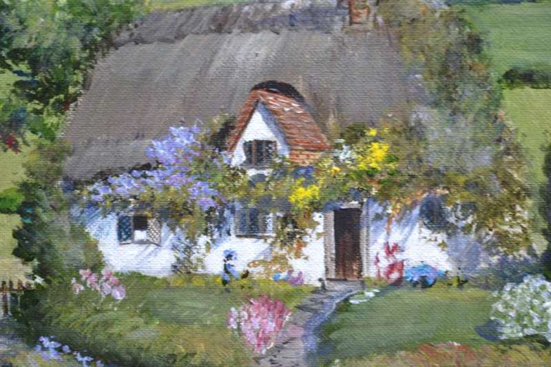 Wendy Mills Oil on Board, Signed and dated 1997- Framed