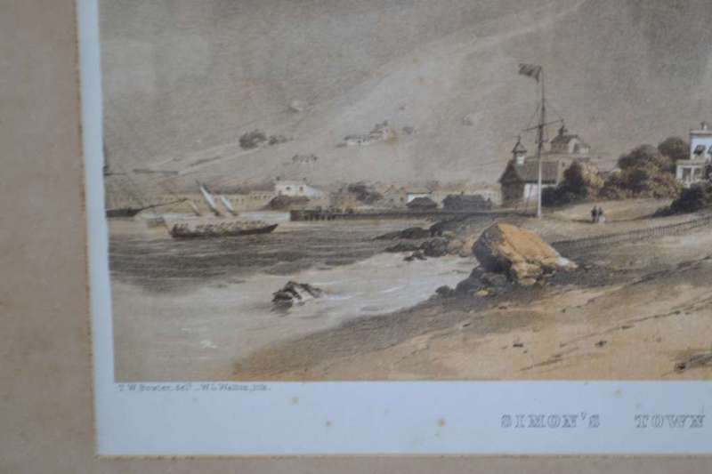 Historical Print - TW Bowler Simon`s Town