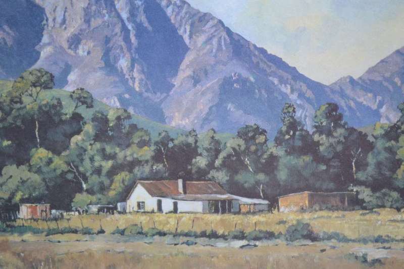 Framed Print `Farm near Denuy - Cape