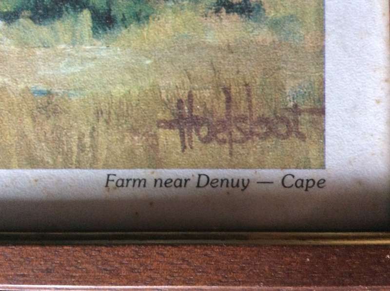 Framed Print `Farm near Denuy - Cape