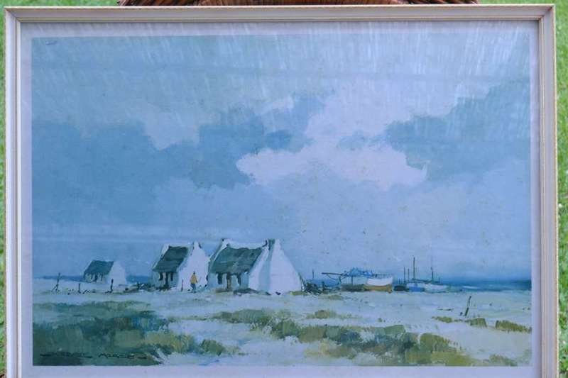 Wessel Marais Framed Prints Set of Two Boat People