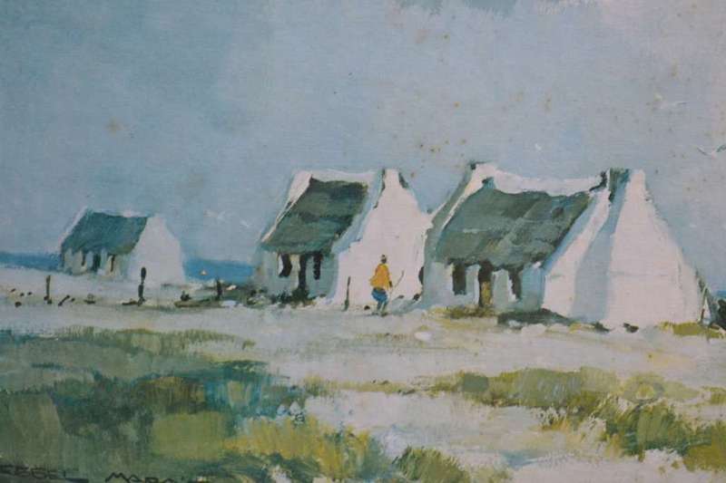 Wessel Marais Framed Prints Set of Two Boat People