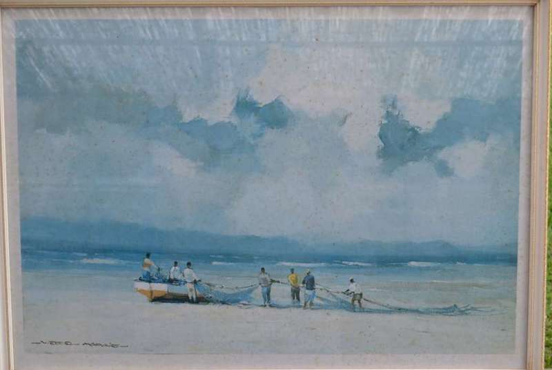 Wessel Marais Framed Prints Set of Two Boat People